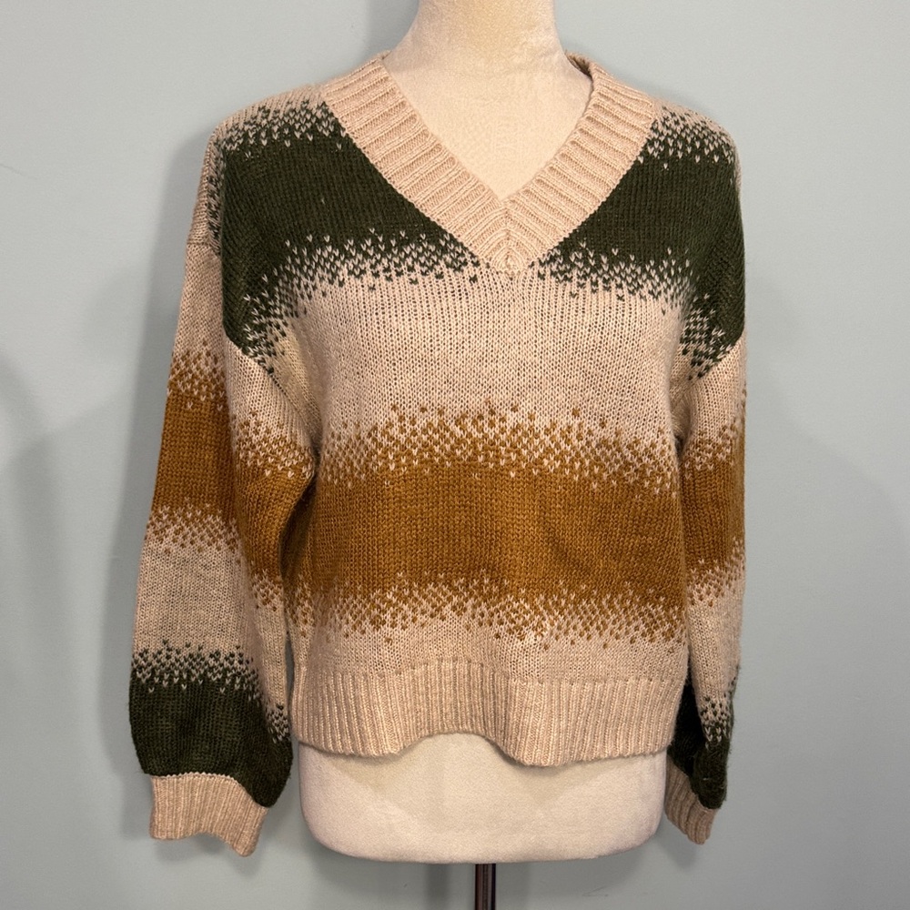 My Michelle v neck striped sweater Size S